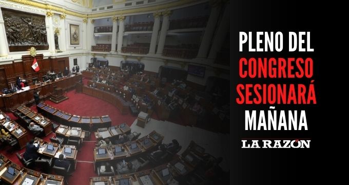 Pleno Del Congreso Sesionar Ma Ana La Raz N