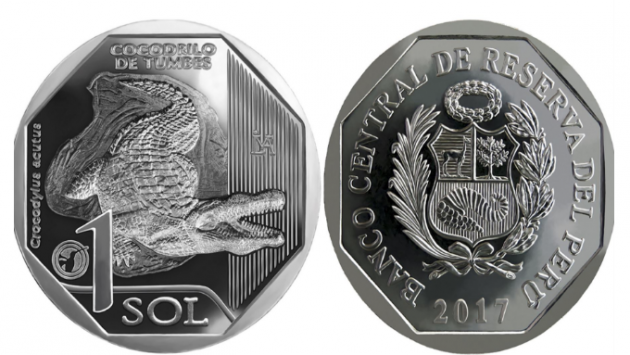 Moneda cocodrilo de Tumbes