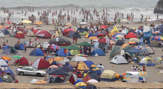 Distritos prohíben acampar en sus playas en Año Nuevo