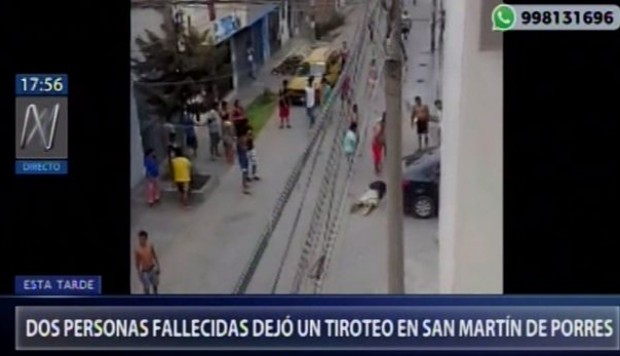 Asesinan a dos hombres  en San Martín de Porres