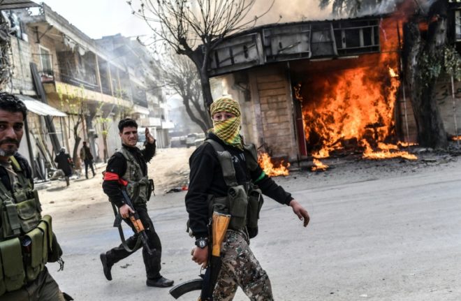 Fuerzas turcas y  sus aliados toman  el control de Afrin