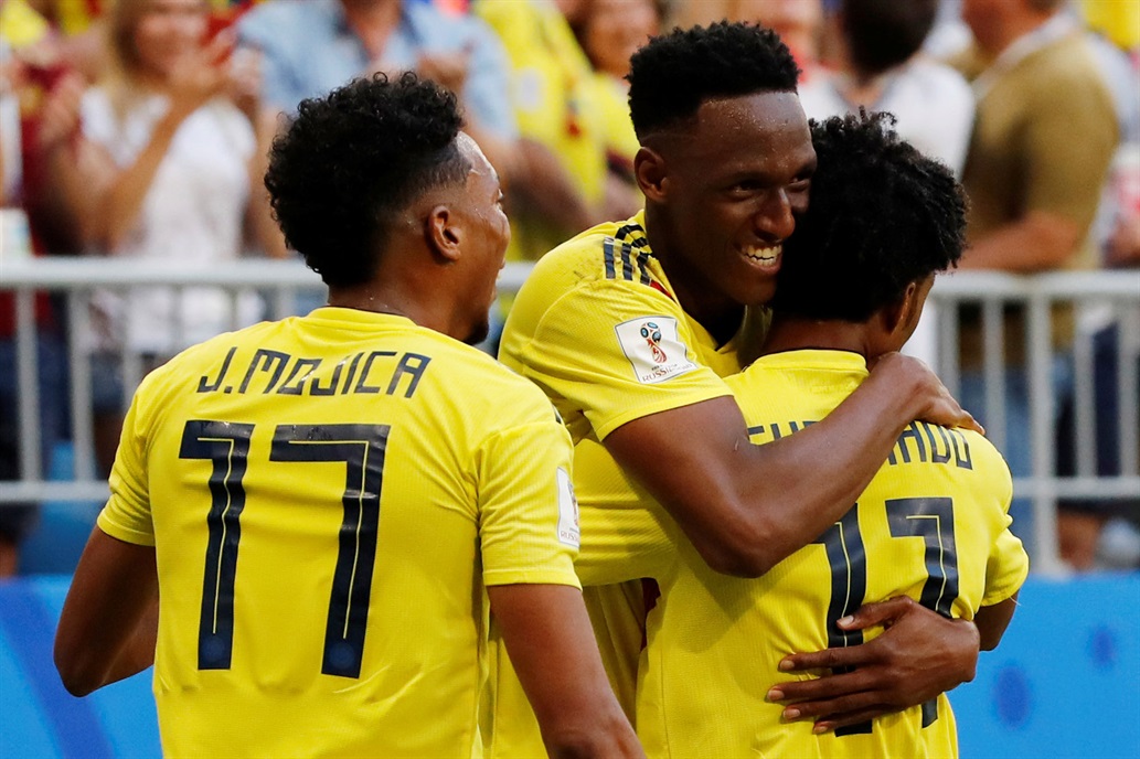Con gol de Yerry Mina Colombia accedió a los octavos de final de la Copa del Mundo