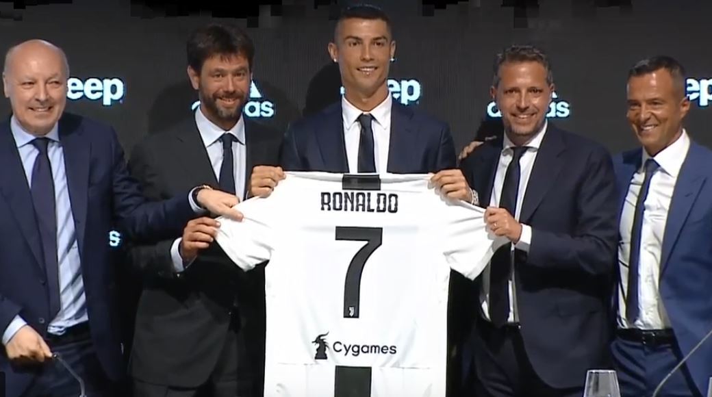 Juventus presentó oficialmente en conferencia a Cristiano Ronaldo