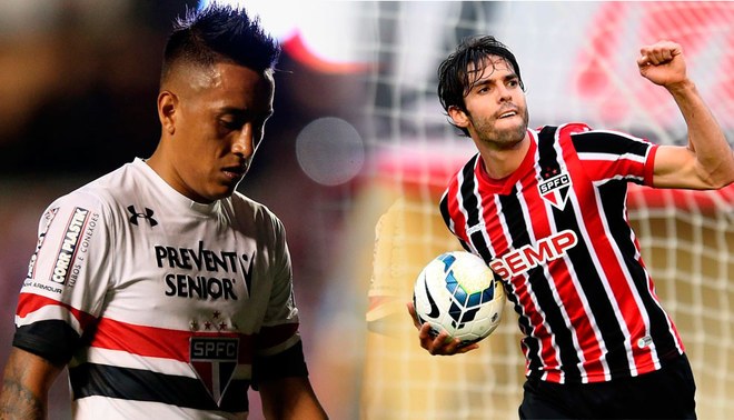 Kaká aconsejó a Cristhian Cueva tras su inminente salida de Sao Paulo