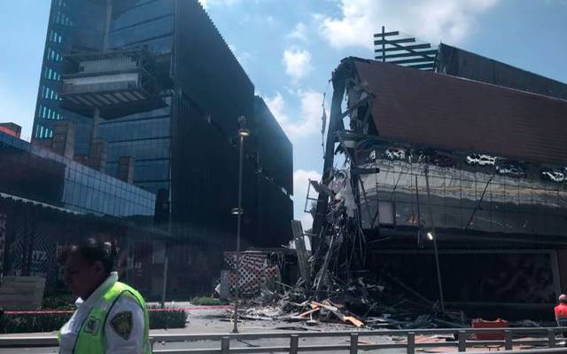 Se desplomó parte del centro comercial Artz Pedregal en la ciudad de México