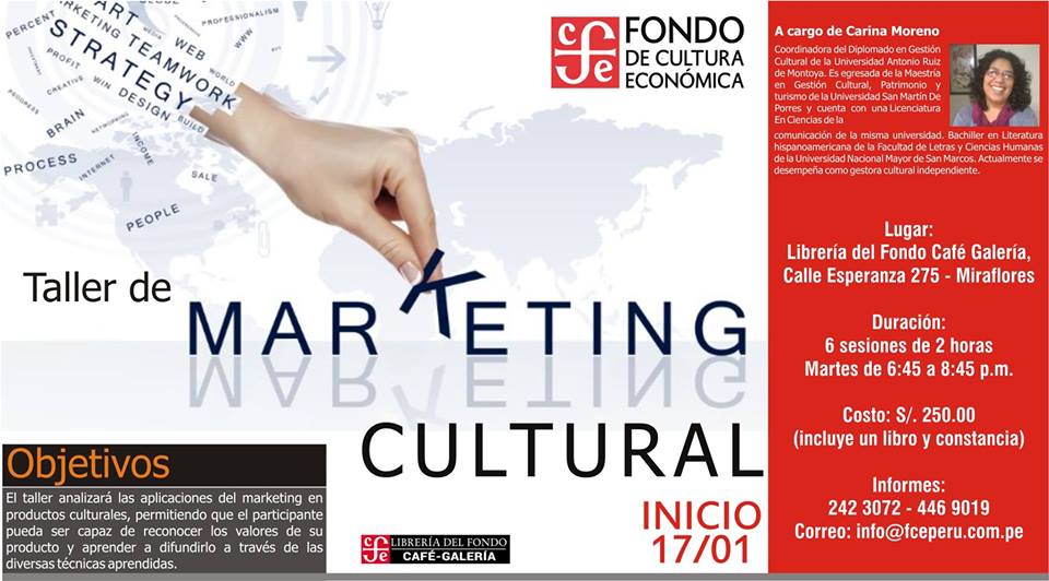 Fondo de Cultura  Económica dicta taller  de marketing cultura