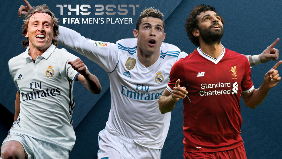 Cristiano, Modric y Salah finalistas para el premio The Best FIFA
