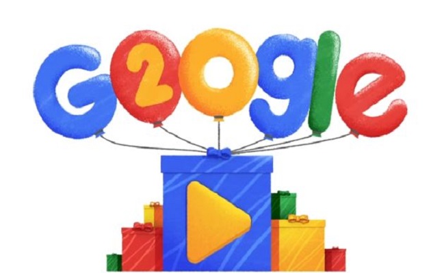 Lo celebra: Google cumple 20 años con un doodle  de las búsquedas más populares
