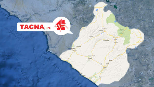 Se registró esta mañana  temblor en Tacna