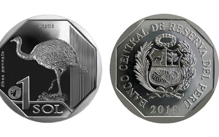 Ponen en circulación nueva moneda de un sol alusiva al Suri