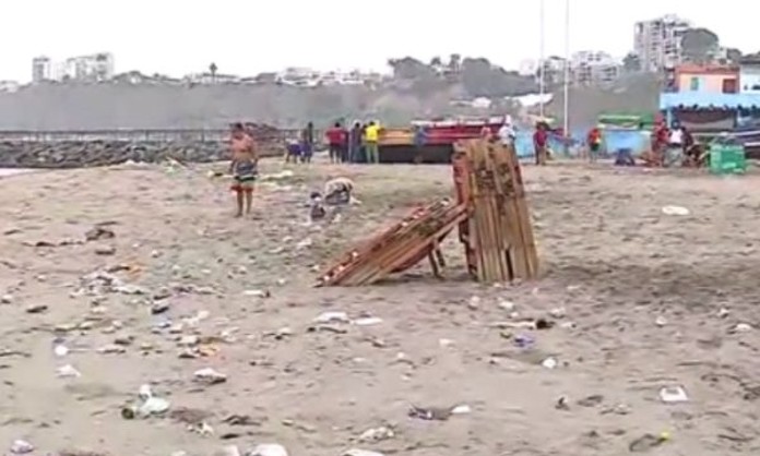 Playas de la Costa Verde quedaron sucias tras festejos por Navidad