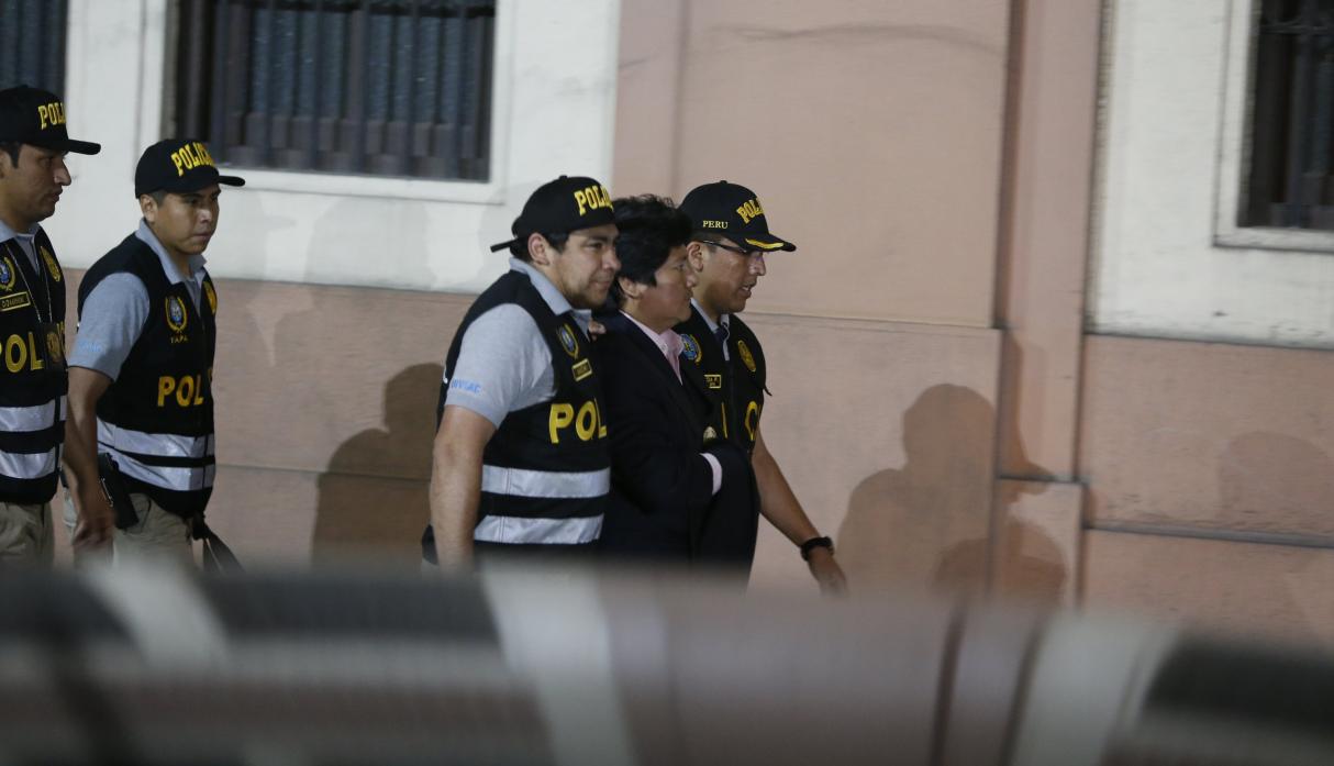 Edwin Oviedo fue trasladado a Chiclayo para cumplir su prisión preventiva