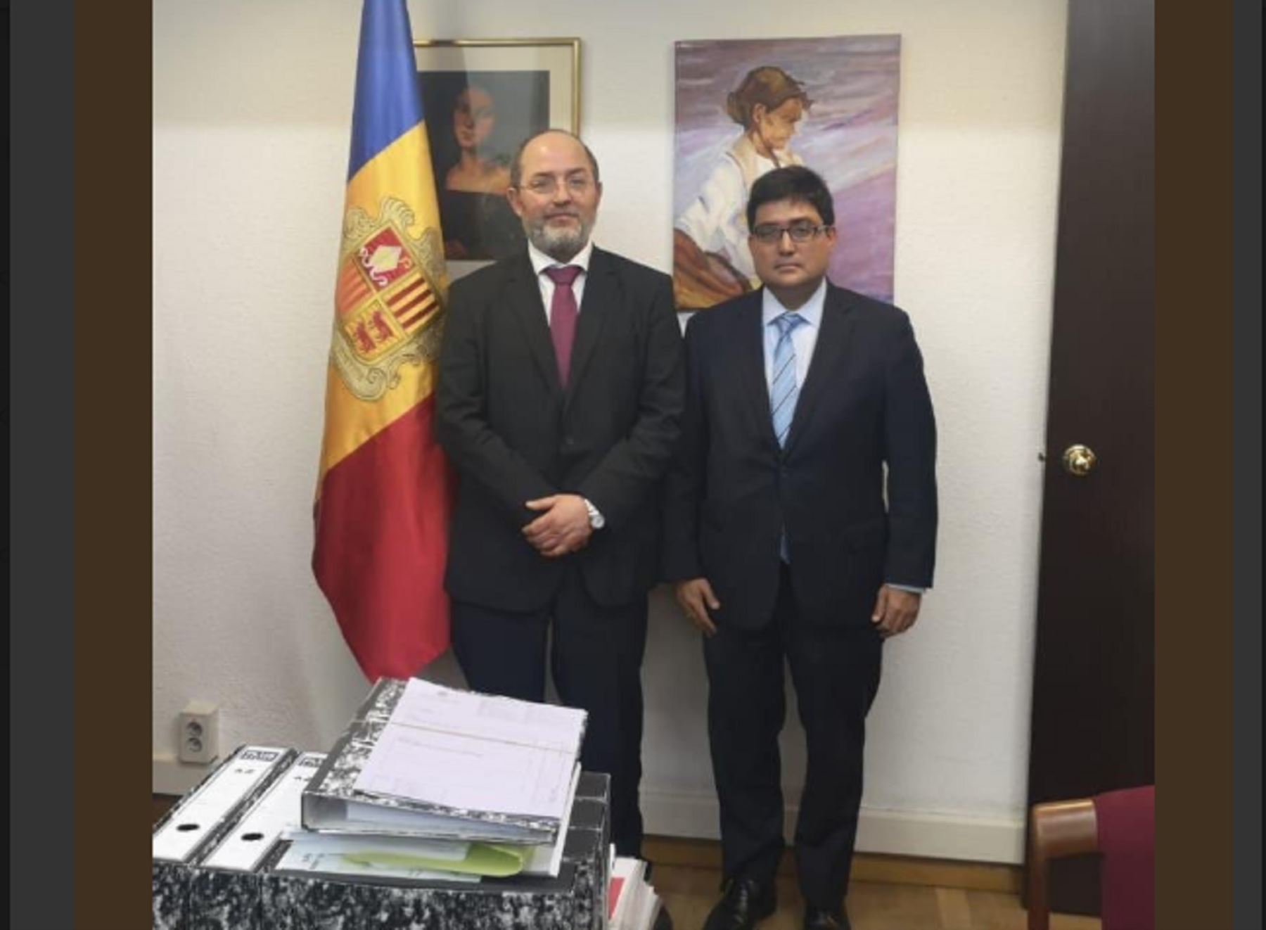 Procurador Jorge Ramírez se reúne con fiscal general de Andorra