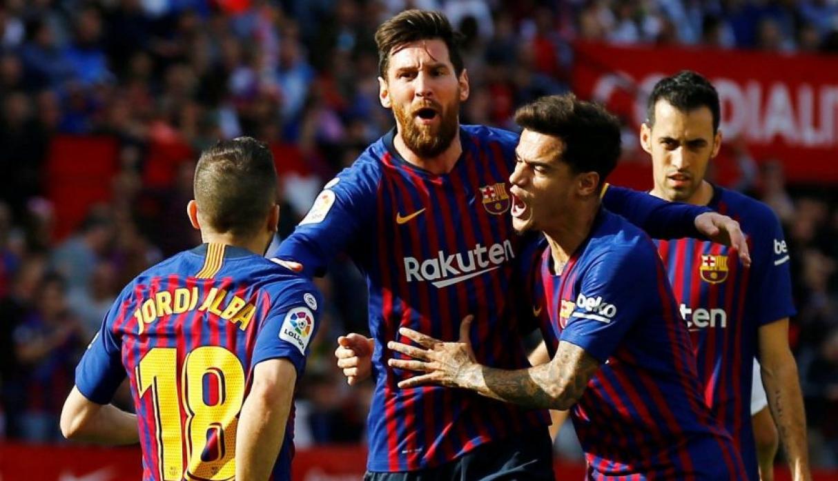 Con triplete de Messi, Barcelona venció 4-2 al Sevilla