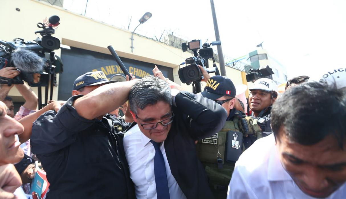 Fiscal José Domingo Pérez fue agredido por simpatizantes de Keiko Fujimori