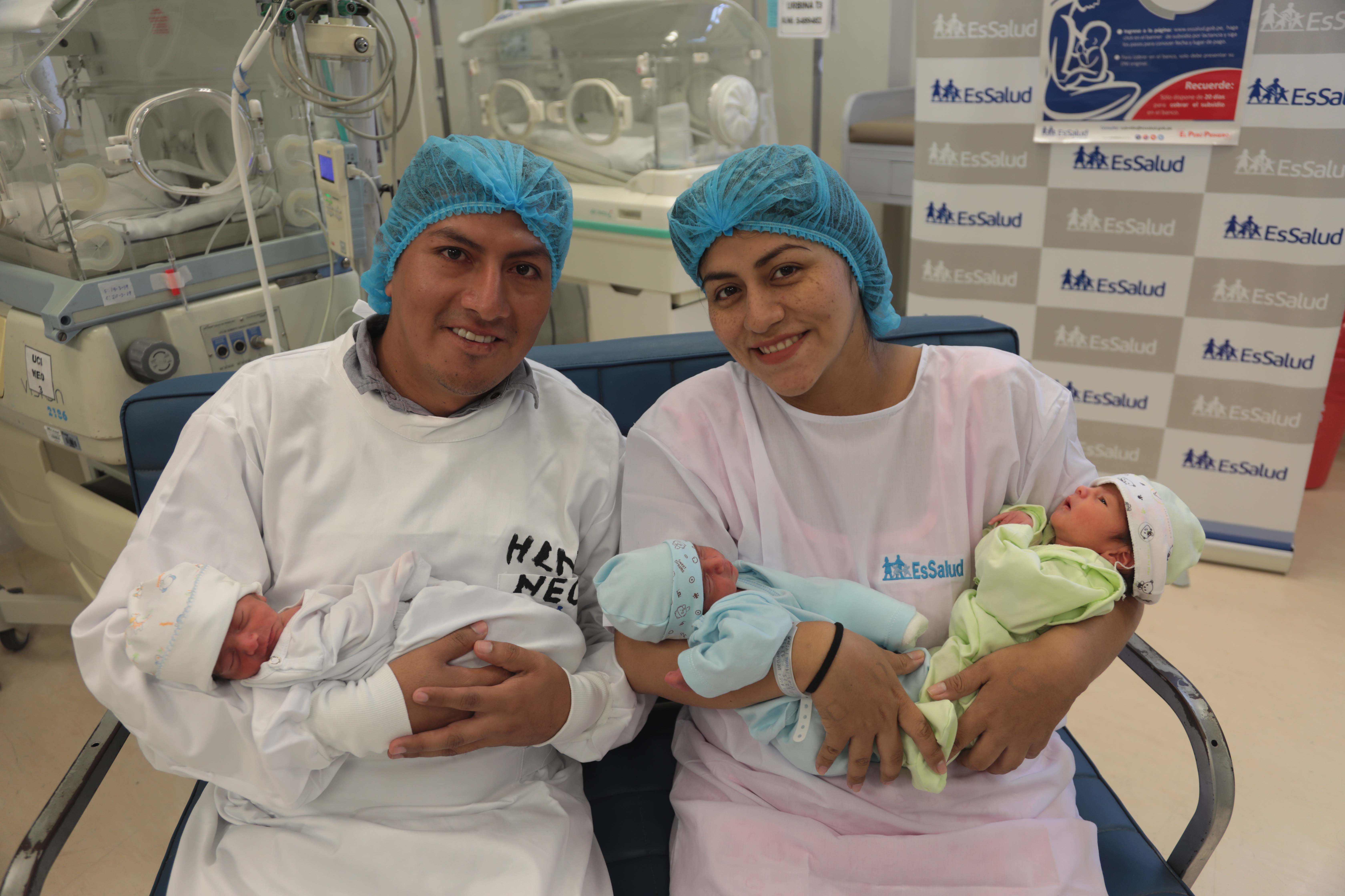 EsSalud: Nacen trillizos en Hospital Luis Negreiros