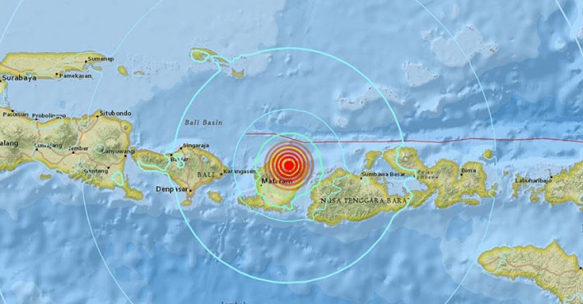 Terremoto de magnitud 6.8 en Indonesia