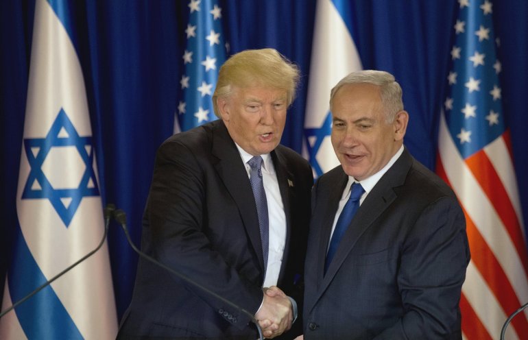 Trump felicita a Netanyahu y dice que se acerca la paz con Palestina