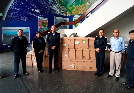 Agencia Espacial del Perú entrega equipos a INDECI y SEVAN