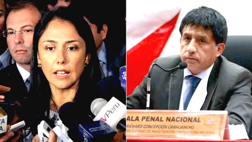 Nadine Heredia cuestiona a juez Concepción Carhuancho.
