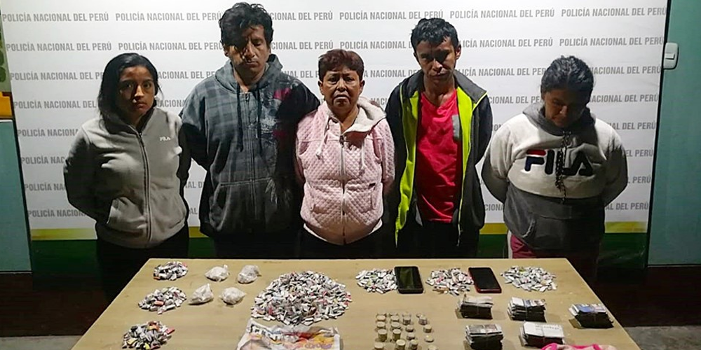 Detienen a familia dedicada  a vender droga en Trujillo