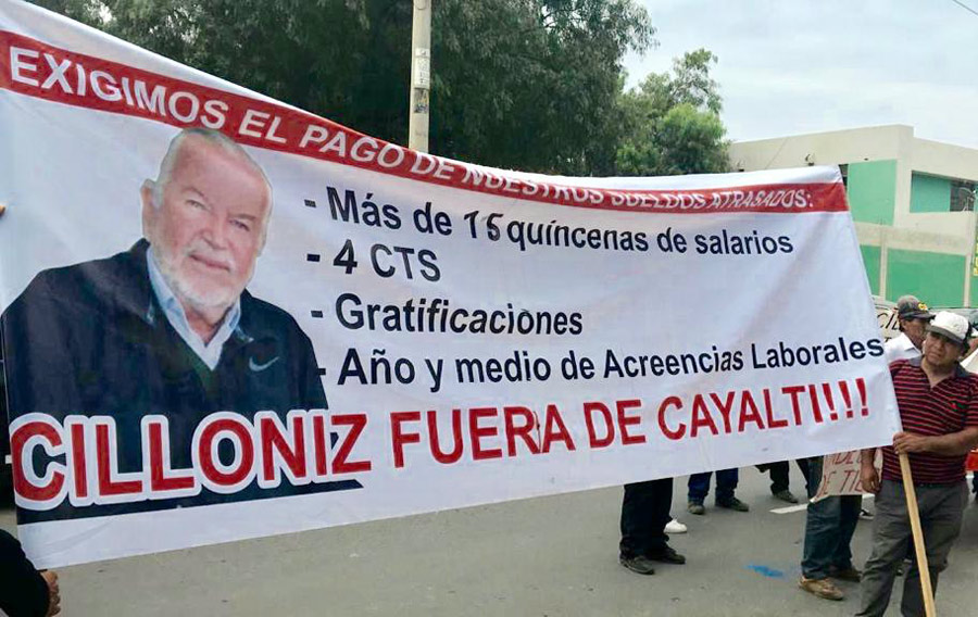 Trabajadores de Cayalti exigen salida de Cilloniz