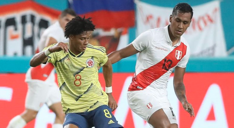Colombia le gana 1-0 a Perú, con gol a último minuto