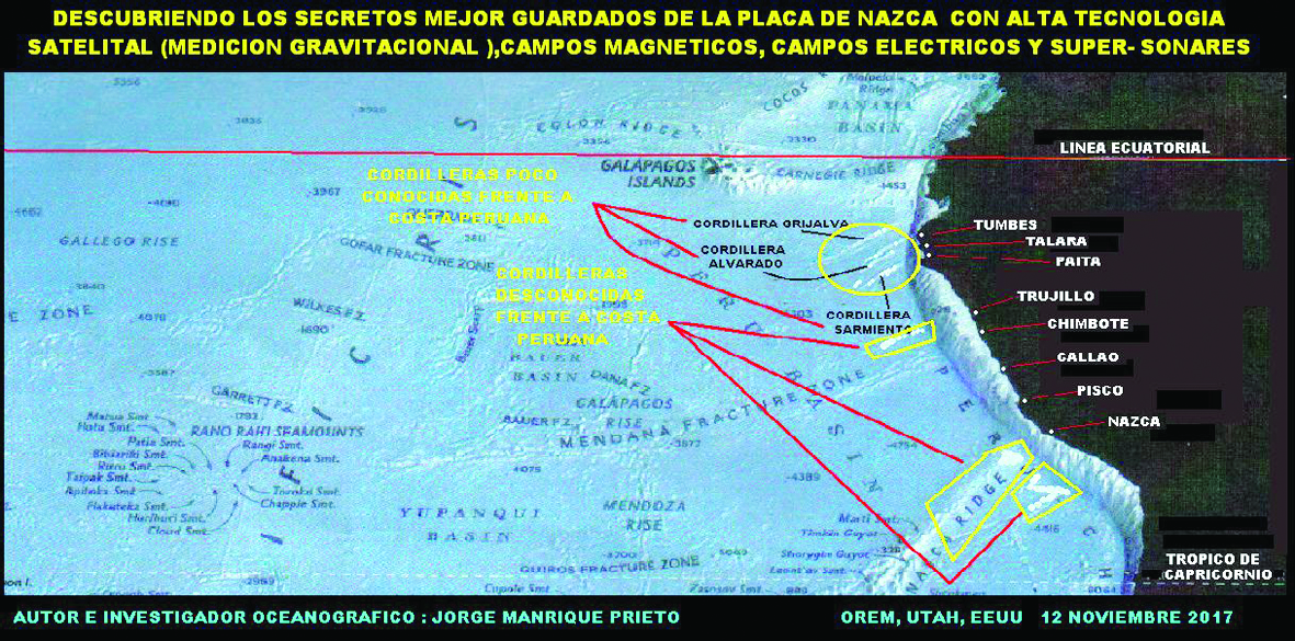 Científicos levantan el Mapa de la Placa de Nazca