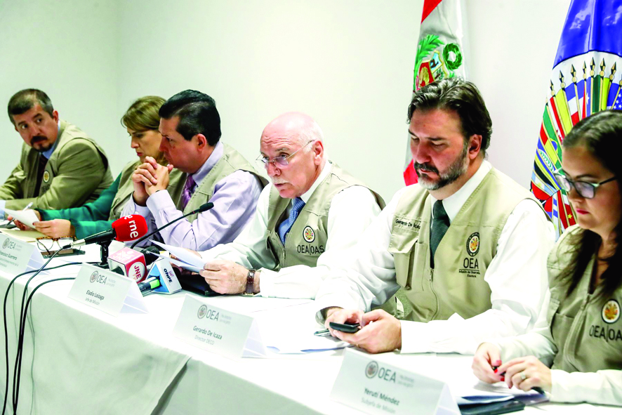 OEA remarca esfuerzo en las elecciones congresales 2020