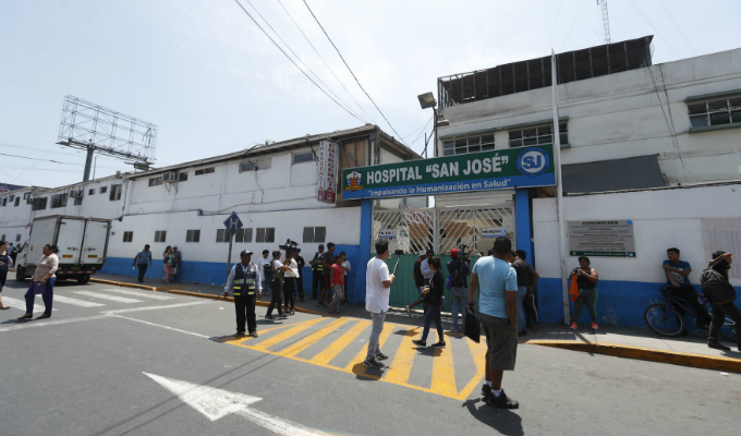 Gran alarma causó fuga de gas cerca a hospital San José
