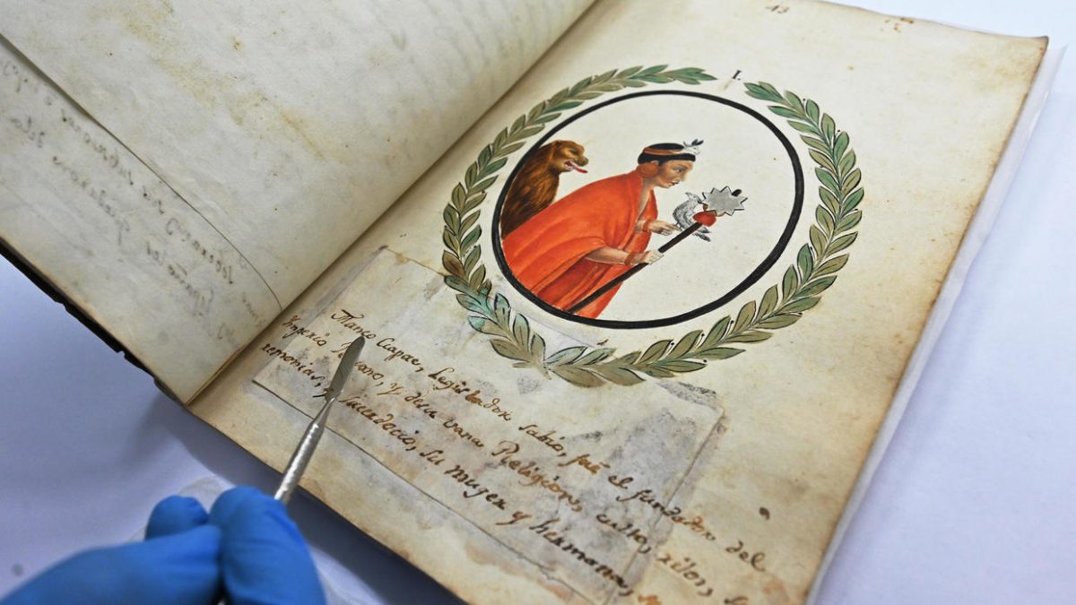 Declaran Patrimonio Cultural manuscrito de Apu Sahuaraura