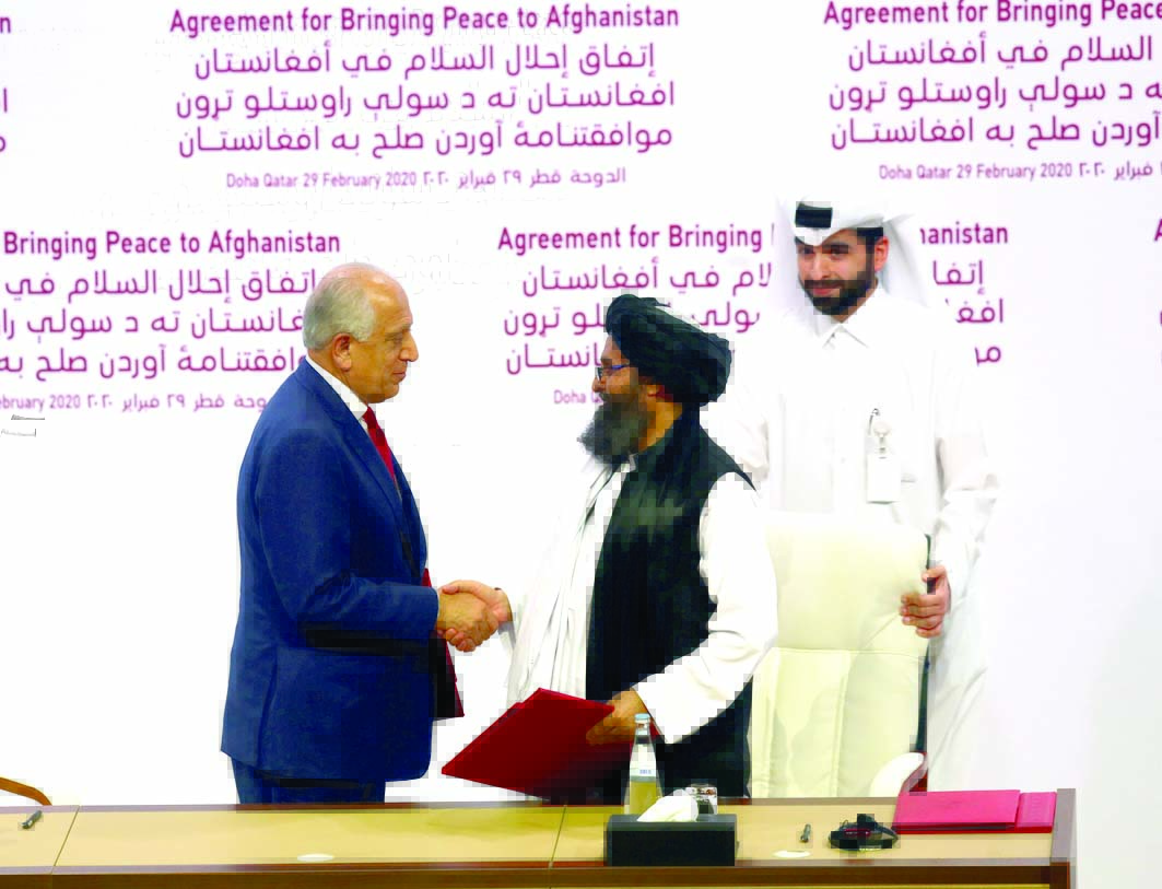 EE.UU. y los talibanes firmaron un histórico acuerdo de paz en Doha