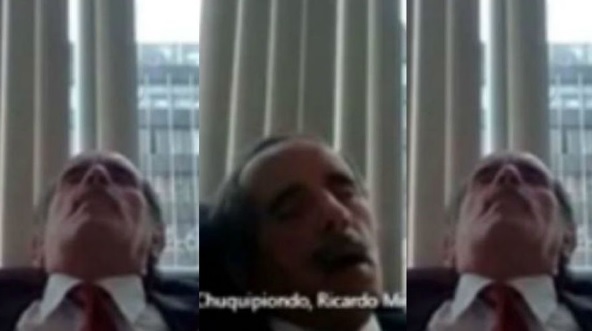 Congresista se queda dormido en reunión en vivo con Ministro Rodríguez