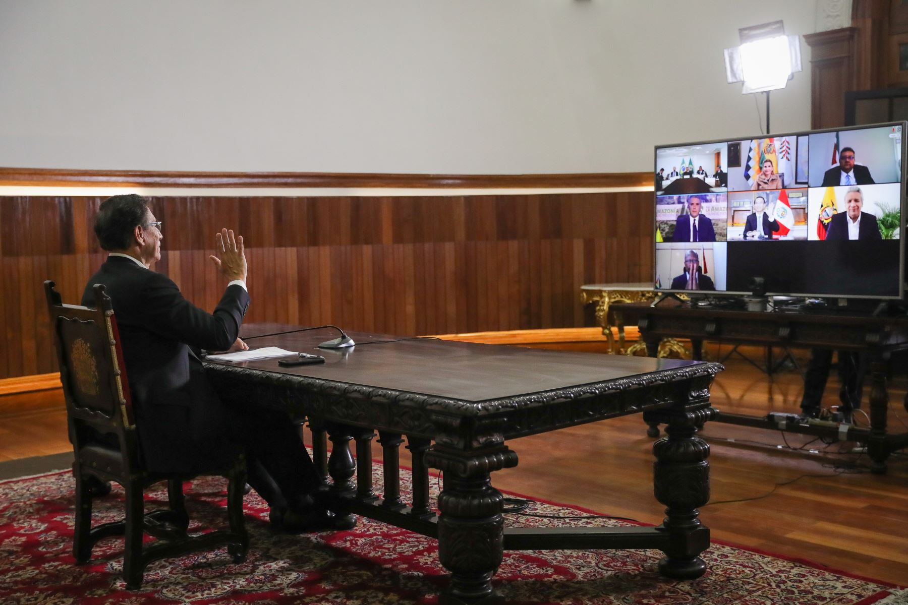 presidente Vizcarra participó en Cumbre de manera virtual