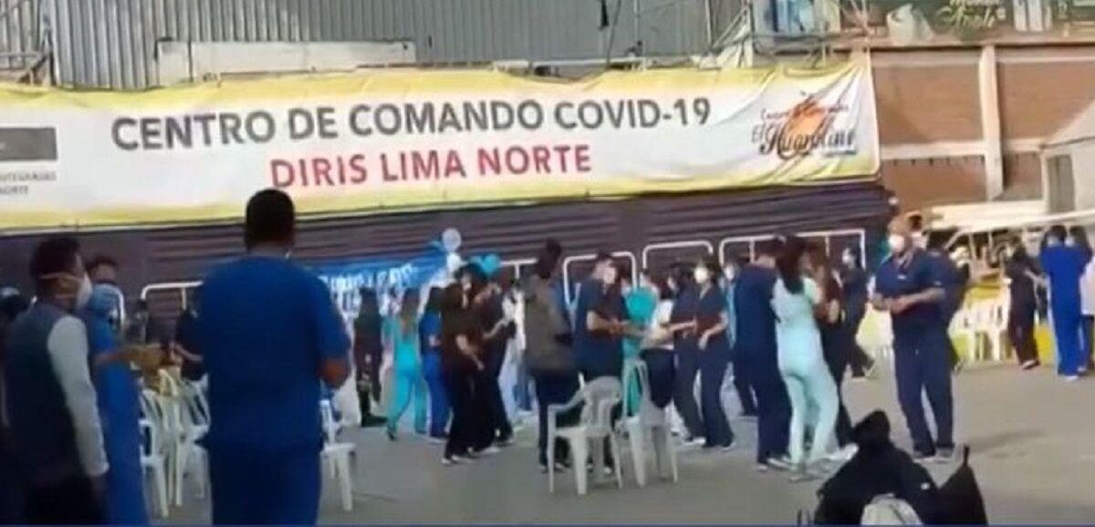 Personal de salud es captado bailando sin distanciamiento en «El Huaralino»