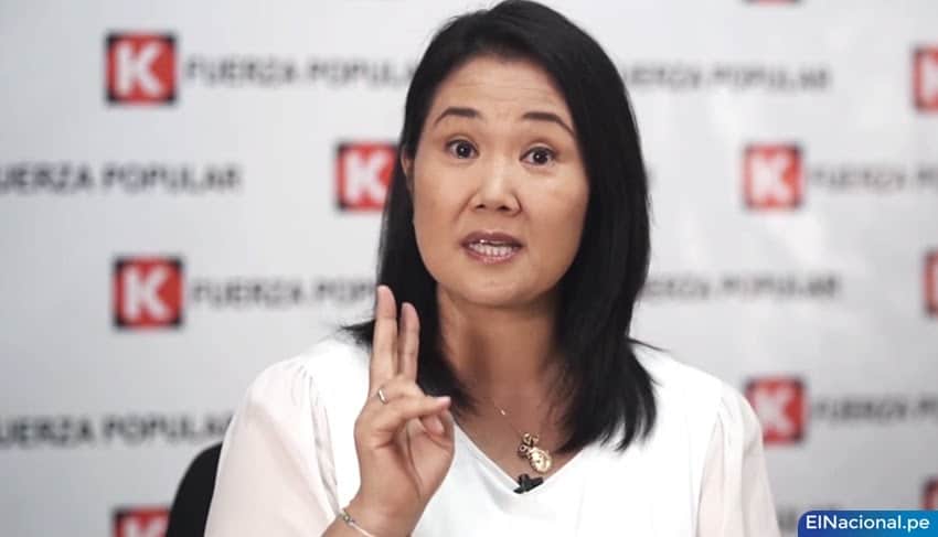 Keiko dice que enfrentará a la “izquierda radical»