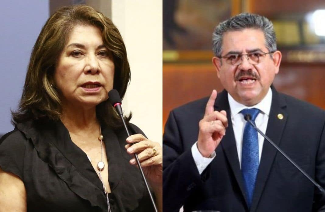 Martha Chávez pide que Merino retorne a la Presidencia