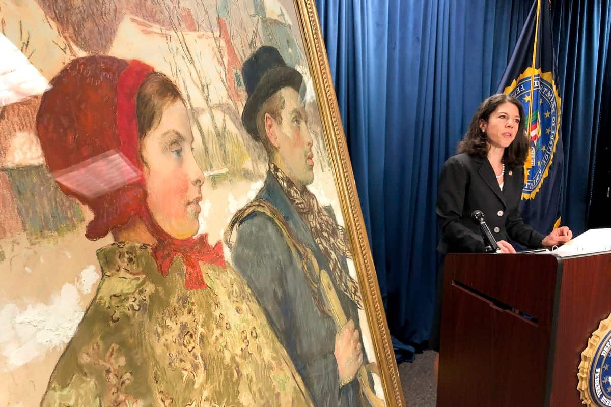 FBI recuperó pintura de Gari Melchers robada por los nazis