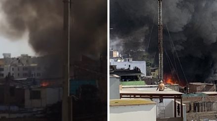 Santiago de Surco: Incendio afectó a varias viviendas de la zona