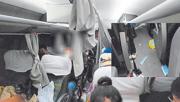 Hampones armados asaltaron a pasajeros de bus interprovincial