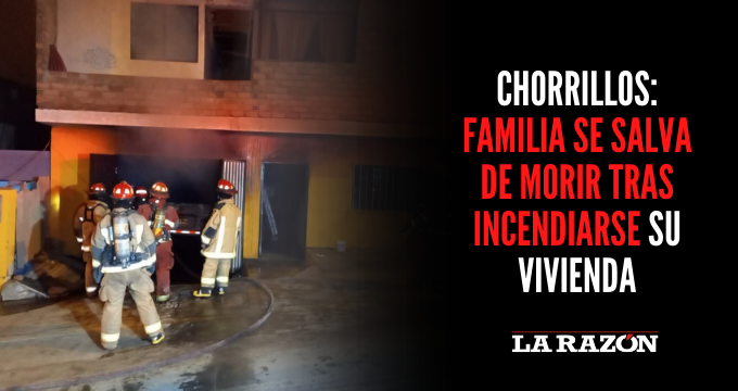 Chorrillos Familia Se Salva De Morir Tras Incendiarse Su Vivienda