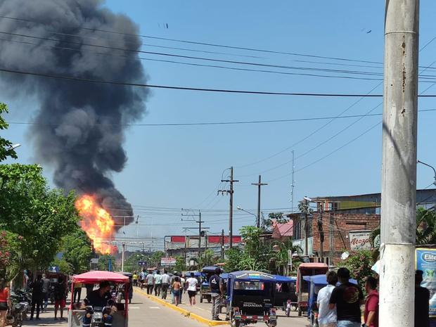 Pucallpa: se registra incendio en planta envasadora de gas