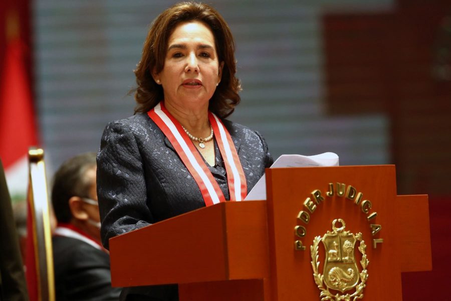 Elvia Barrios sustentó presupuesto 2022 del Poder Judicial ante el Congreso
