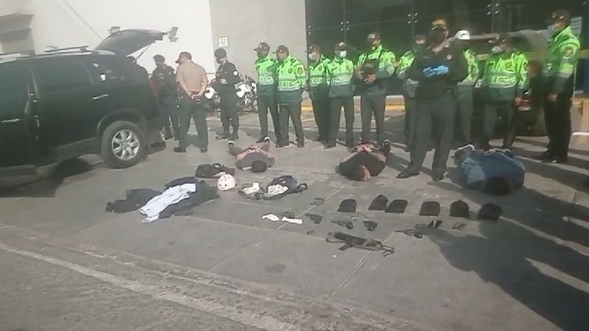Los Olivos: Policía Nacional captura a tres delincuentes tras robar en un banco