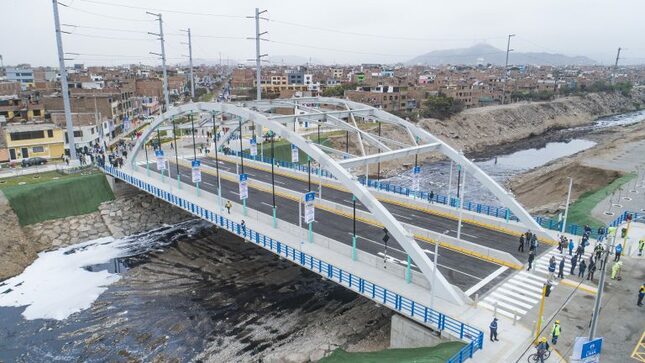 Delincuencia en puente recién inaugurado en San Martín de Porres