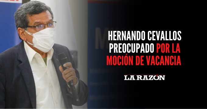 Hernando Cevallos preocupado por la moción de vacancia