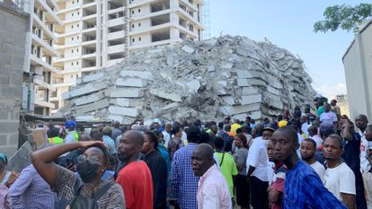 Cae edificio en construcción de más de 20 plantas en Nigeria