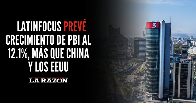 LatinFocus prevé crecimiento de PBI al 12.1%, más que China y los EEUU