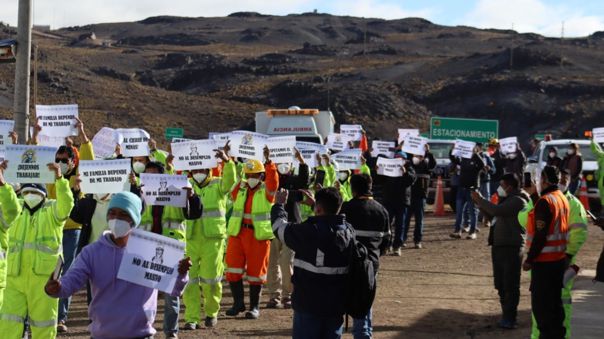 Trabajadores mineros piden mesa de diálogo para solucionar paros