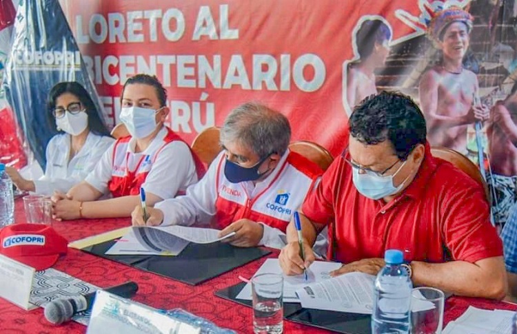 Loreto: Cofopri impulsa formalización de asentamientos humanos en Maynas